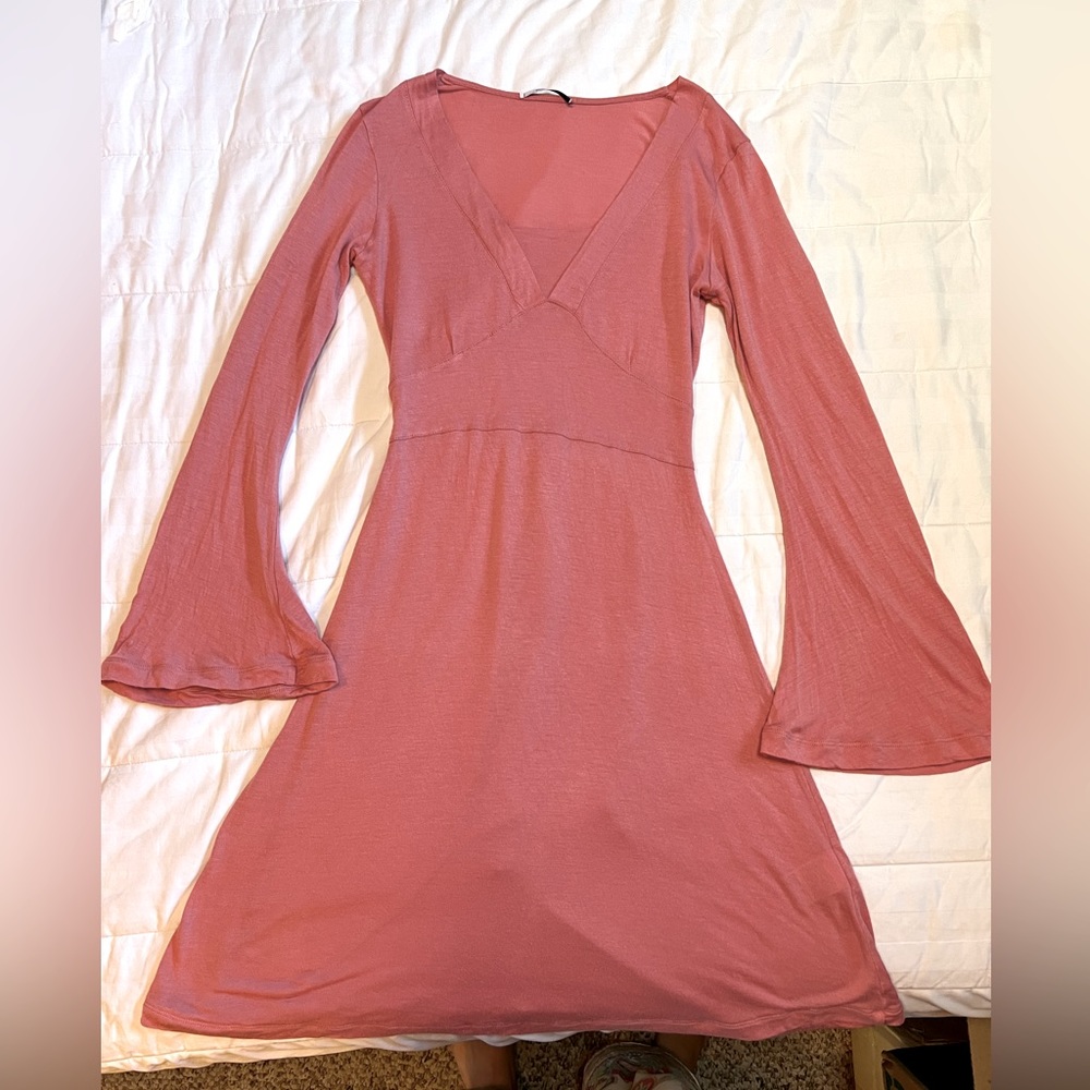 Gorgeous Italian A line silk viscose dress size small
